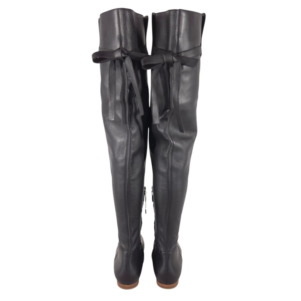 Gabriela Hearst Over the Knee Boots US 11 EU 42 Womens Black Leather $1550 - Picture 7 of 15
